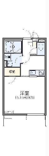 レオネクストマローネ(1K/3階)の間取り写真