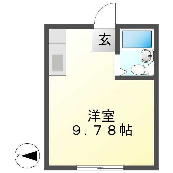 CITRUS(ワンルーム/2階)の間取り写真
