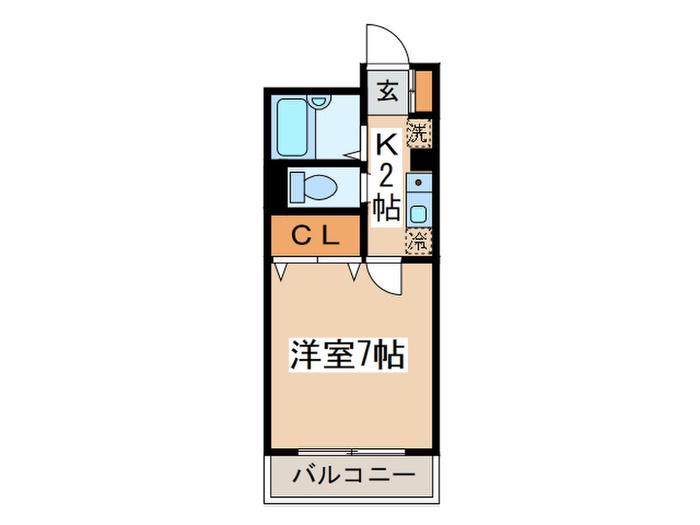 エトワールイズミ(1K/3階)の間取り写真