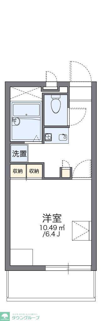 レオパレスJOY(1K/3階)の間取り写真