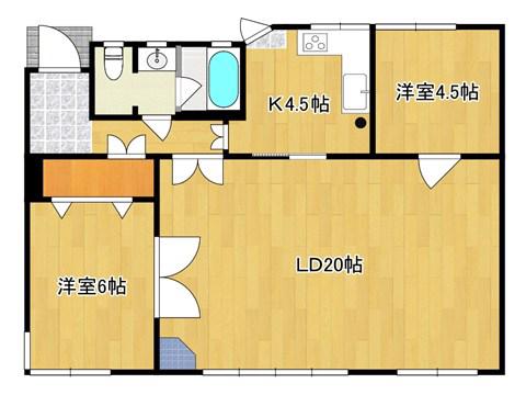 CLARITY(2LDK/1階)の間取り写真