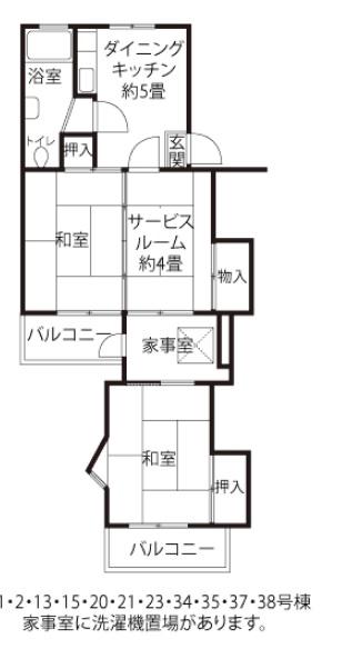 久留米西(2SDK/2階)の間取り写真