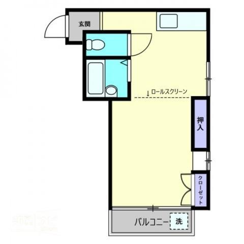 アーバンライフ(ワンルーム/2階)の間取り写真
