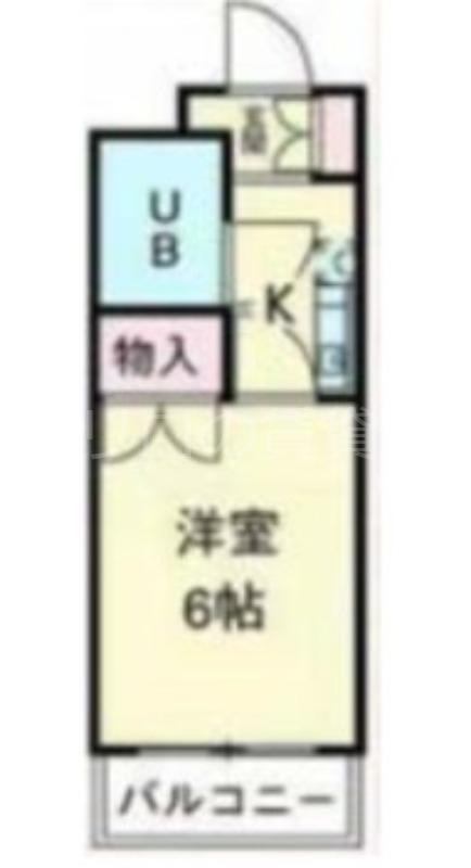 パールシティ川崎(1K/3階)の間取り写真