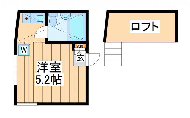 フォレスト大師(ワンルーム/2階)の間取り写真