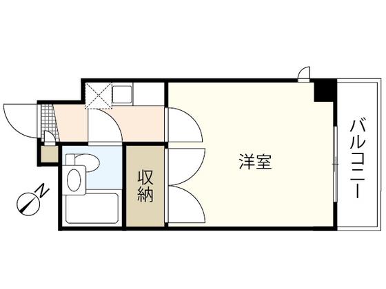 ASHIYA VIVID 府中(1K/4階)の間取り写真