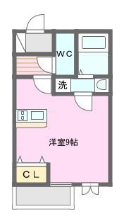 CASA GAROFANO(ワンルーム/2階)の間取り写真
