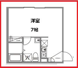 クラウディア シバマタ(ワンルーム/3階)の間取り写真