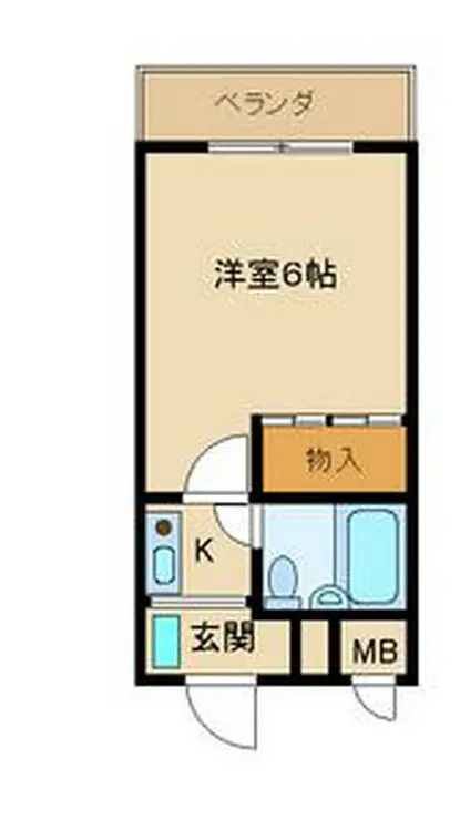 アサヒハイツ 3階階 間取り