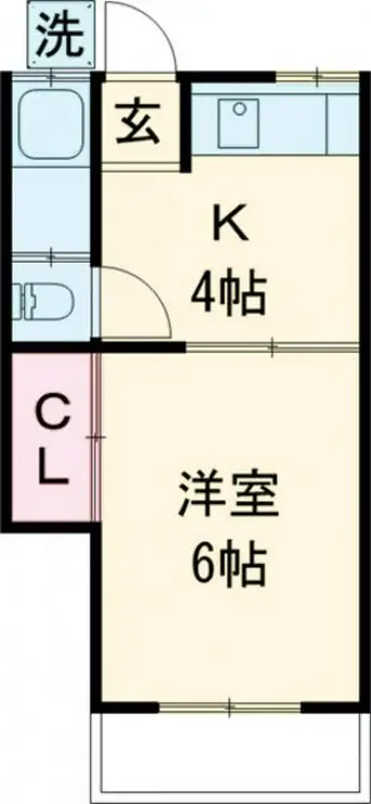 如水ハイツ 1階階 間取り