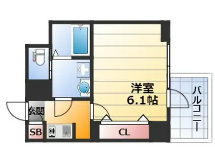 エスレジデンス新大阪リッシュ(1K/4階)の間取り写真