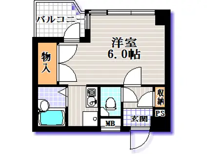 リーブル千種(1K/5階)の間取り写真