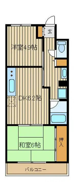 大泉グリーンハイツ 3階階 間取り