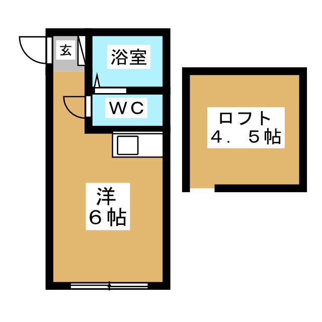 BALLOND`OR能見台(ワンルーム/1階)の間取り写真