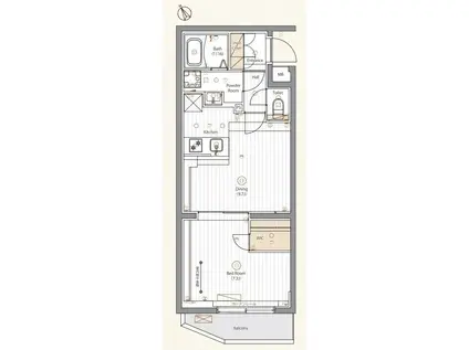 ヴォーガコルテ目白台(1LDK/3階)の間取り写真