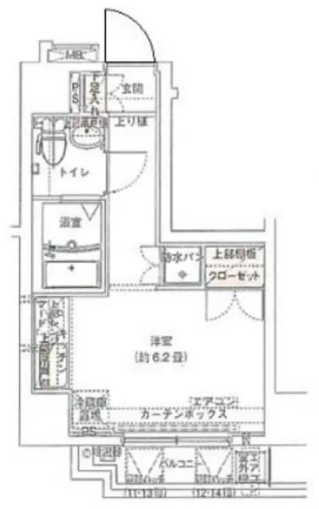 セントパレス池袋 9階階 間取り