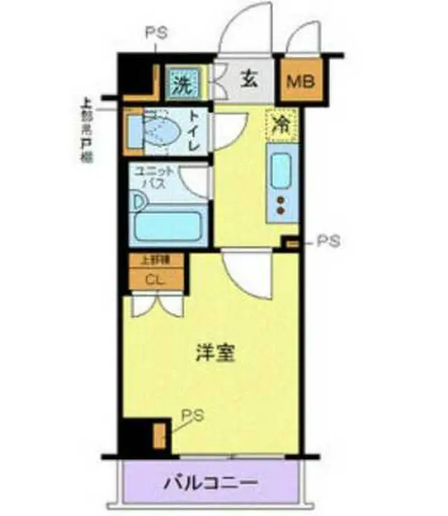 ルーブル多摩川七番館 3階階 間取り