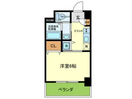 プロスパー十三(1K/2階)の間取り写真