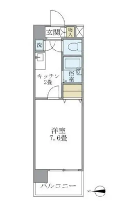 イーストコート芝 5階階 間取り