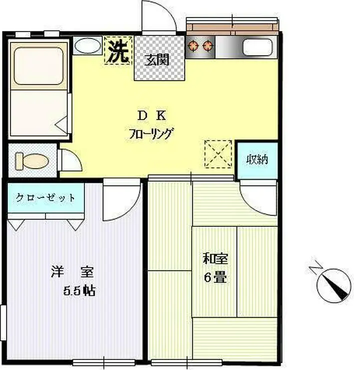 ドミールさがみ 1階階 間取り