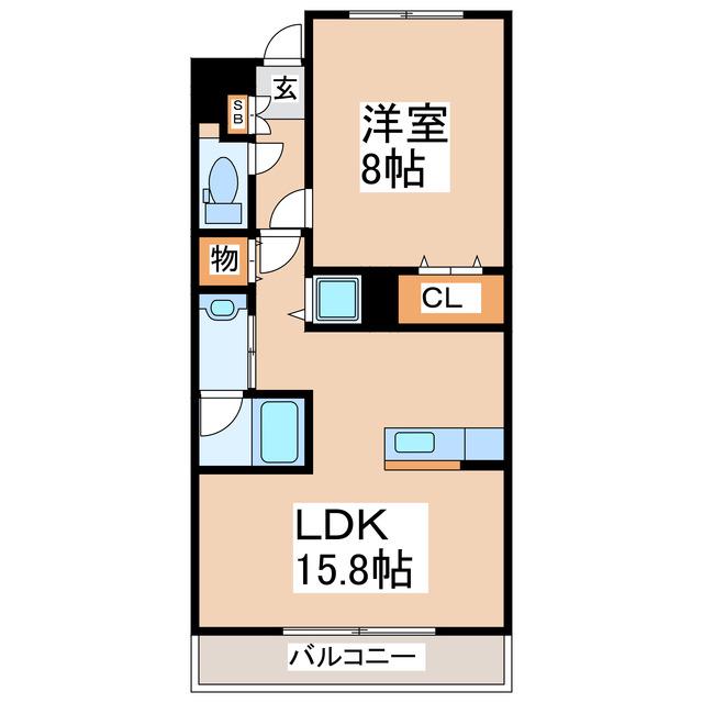 アートマンション杉並(1LDK/2階)の間取り写真