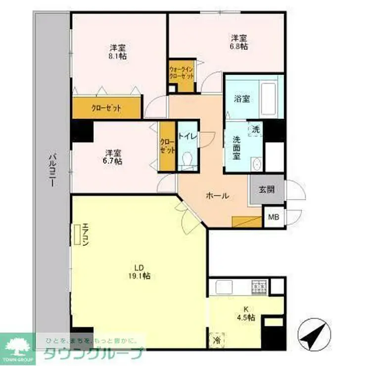 エルピス 4階階 間取り