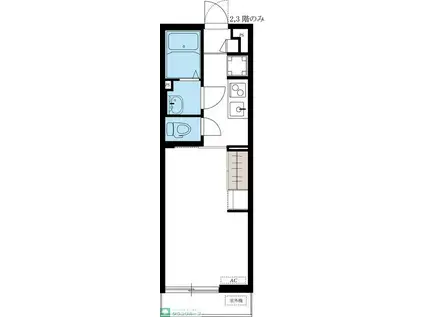 リブリ・つばき川崎(1K/3階)の間取り写真