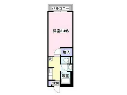 メゾン・ド・ASAHI(1K/2階)の間取り写真