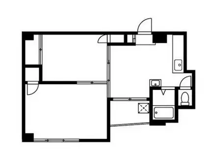 清澄マンション(2DK/8階)の間取り写真