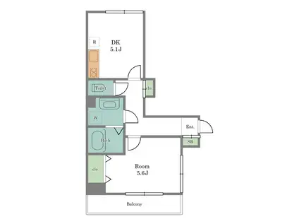 ASSORTBOX(1DK/3階)の間取り写真