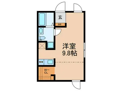 FLUFFY落合南長崎(ワンルーム/5階)の間取り写真