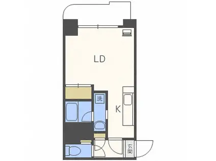 トミイビルNO39(1K/2階)の間取り写真