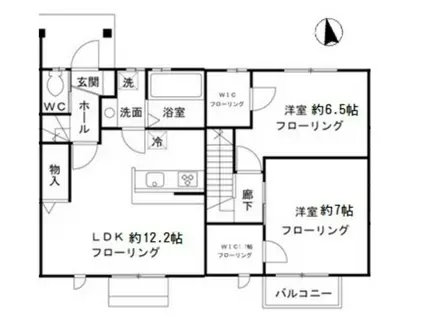 AINA PUA(2LDK/1階)の間取り写真