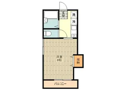 ル・ヴォル(1K/1階)の間取り写真