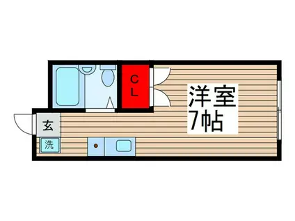 BEATLES SQUARE(ワンルーム/1階)の間取り写真