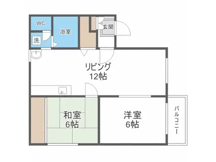 キャトルメゾン(2LDK/1階)の間取り写真
