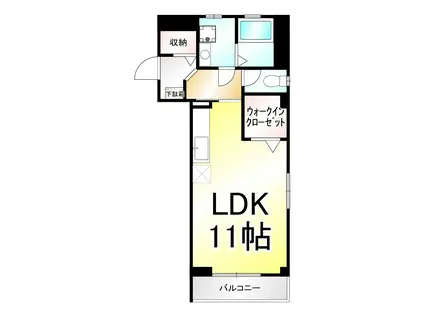 イーグル東口マンション (1K/3階)の間取り写真