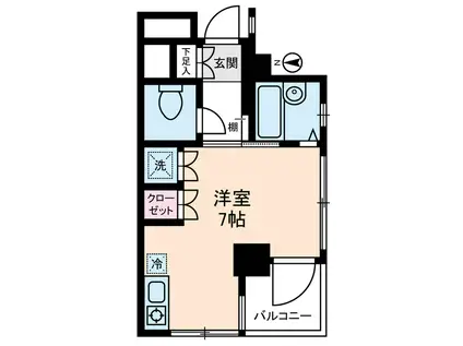 スターライト上池袋(ワンルーム/3階)の間取り写真