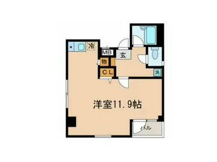 ノア ユシマ(ワンルーム/2階)の間取り写真