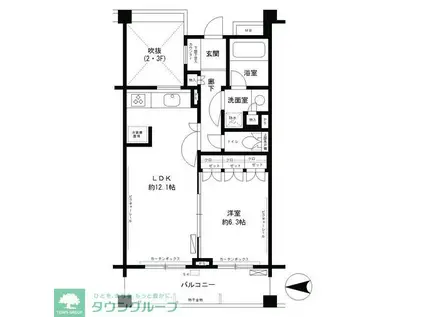 クラッサ成城(1LDK/1階)の間取り写真