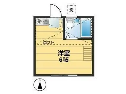 アパルトヴイヴァン(ワンルーム/1階)の間取り写真