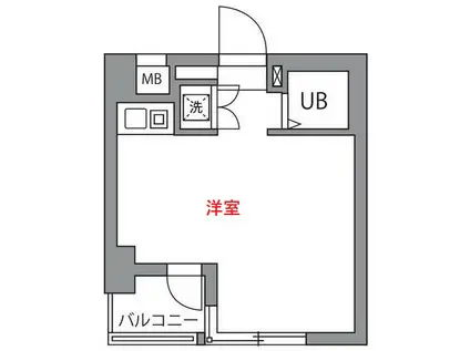 ワールドレジデンス大森(ワンルーム/7階)の間取り写真