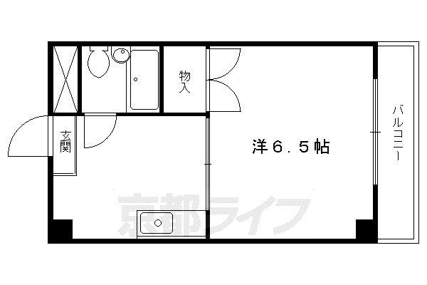 シャンブル望月(1K/1階)の間取り写真