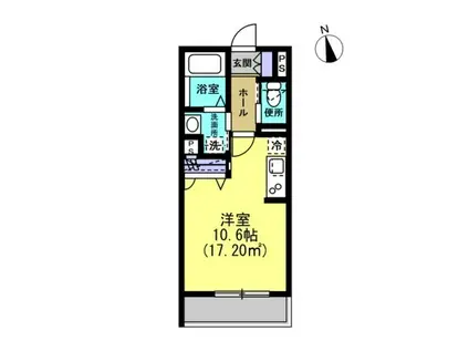 KCRESCENT(ワンルーム/2階)の間取り写真
