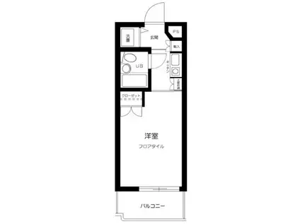 グラン蒲田(ワンルーム/2階)の間取り写真