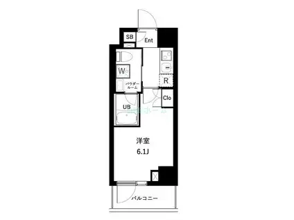 アーバンパーク西船橋(1K/7階)の間取り写真