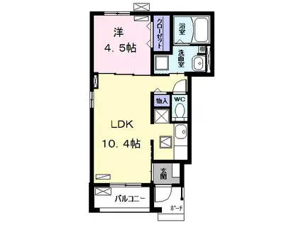 さくらHILLS NAGOYA ウエスト(2LDK/10階)の間取り写真