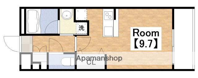 グランジュテ住吉(ワンルーム/6階)の間取り写真