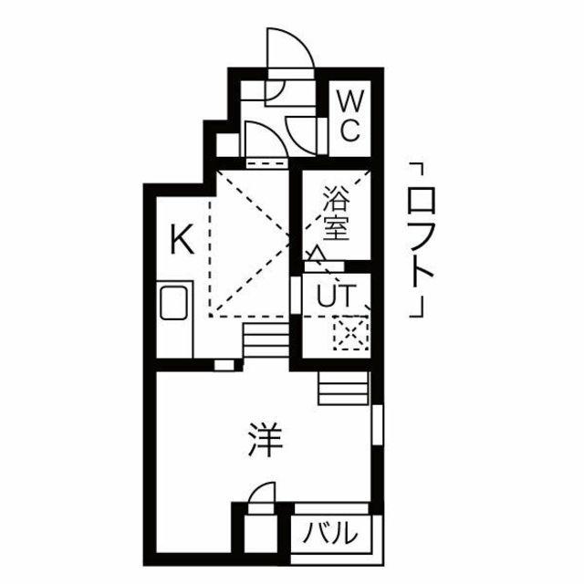 伊都TERRACE(ワンルーム/1階)の間取り写真