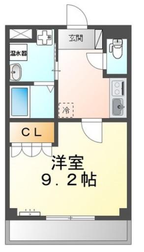 RESIDENCES淵野辺(1K/1階)の間取り写真